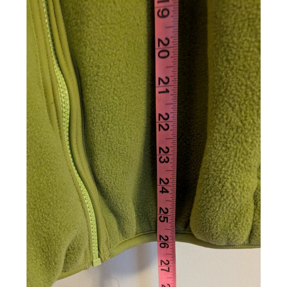 REI Fleece Jacket Womens Large Green Full Zip Coat Vintage USA Hiking Outdoors - Picture 9 of 10